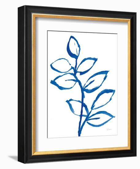 Leafy Blue II-Sue Schlabach-Framed Art Print