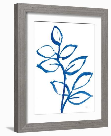 Leafy Blue II-Sue Schlabach-Framed Art Print