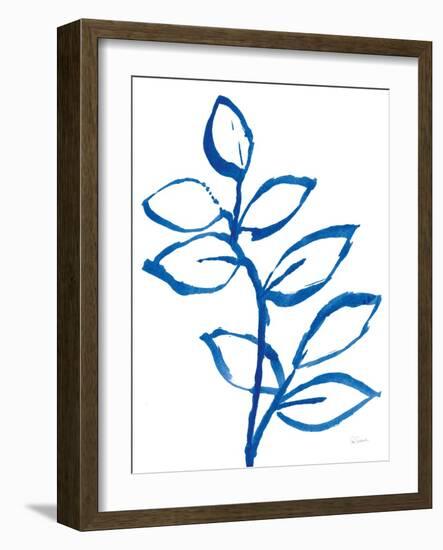 Leafy Blue II-Sue Schlabach-Framed Art Print