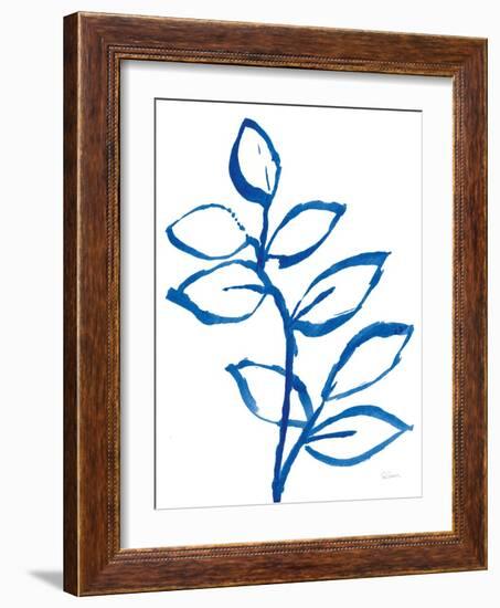 Leafy Blue II-Sue Schlabach-Framed Art Print