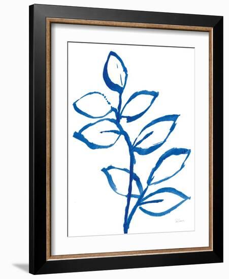 Leafy Blue II-Sue Schlabach-Framed Art Print