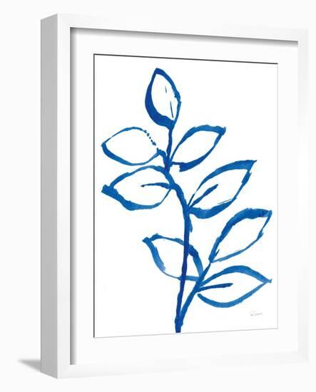 Leafy Blue II-Sue Schlabach-Framed Art Print