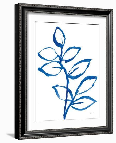 Leafy Blue II-Sue Schlabach-Framed Art Print