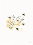 Bees and Botanicals II-Leah York-Art Print