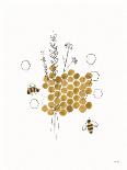 Bees and Botanicals V-Leah York-Art Print