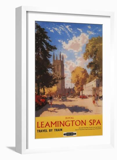 Leamington, England - Royal Spa, Street View British Railways Poster-Lantern Press-Framed Art Print