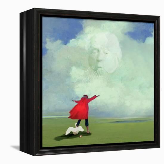 Lean into the Wind-Nancy Tillman-Framed Stretched Canvas