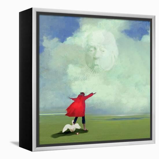 Lean into the Wind-Nancy Tillman-Framed Stretched Canvas