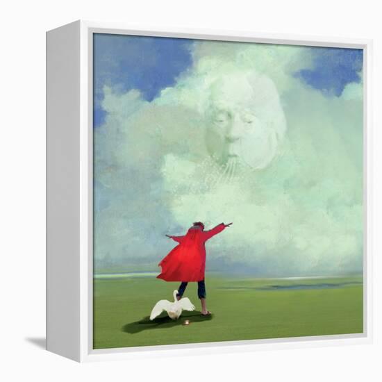 Lean into the Wind-Nancy Tillman-Framed Stretched Canvas