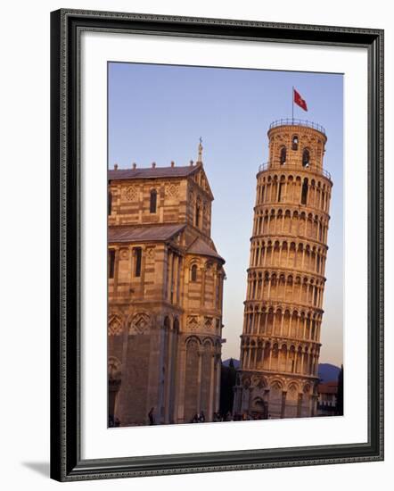 Leaning Tower of Pisa and Cathedral, Italy-Merrill Images-Framed Photographic Print