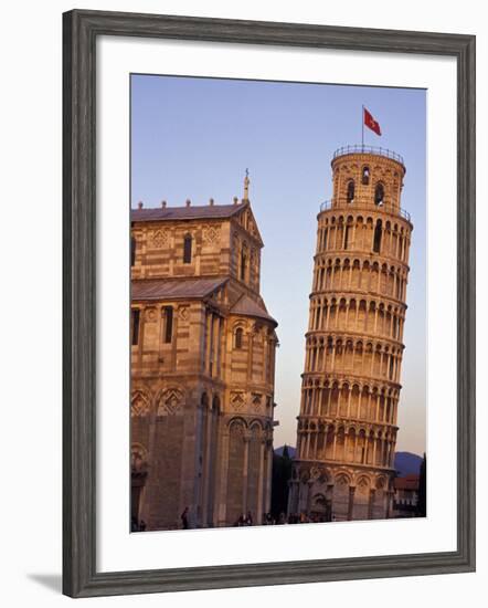 Leaning Tower of Pisa and Cathedral, Italy-Merrill Images-Framed Photographic Print