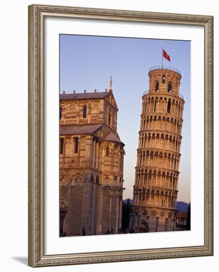 Leaning Tower of Pisa and Cathedral, Italy-Merrill Images-Framed Photographic Print