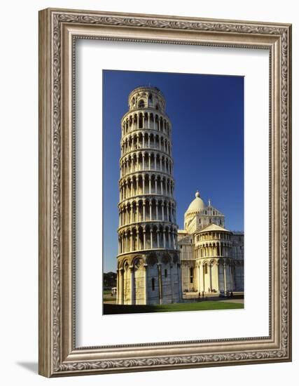 Leaning Tower of Pisa and Pisa Cathedral, Piazza Del Duomo, Pisa, Tuscany, Italy-Robert Francis-Framed Photographic Print