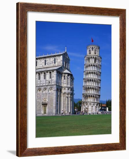 Leaning Tower of Pisa and the Duomo, Pisa, Tuscany, Italy-Gavin Hellier-Framed Photographic Print