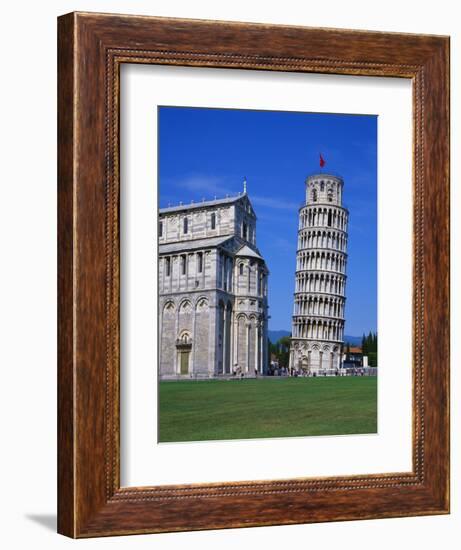 Leaning Tower of Pisa and the Duomo, Pisa, Tuscany, Italy-Gavin Hellier-Framed Photographic Print