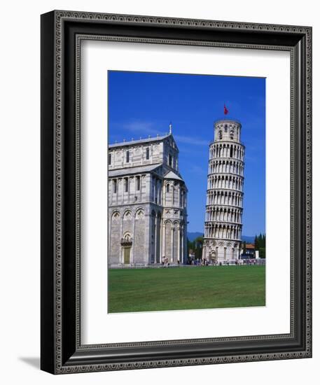 Leaning Tower of Pisa and the Duomo, Pisa, Tuscany, Italy-Gavin Hellier-Framed Photographic Print