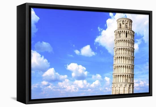 Leaning Tower of Pisa in Italy-frenta-Framed Premier Image Canvas