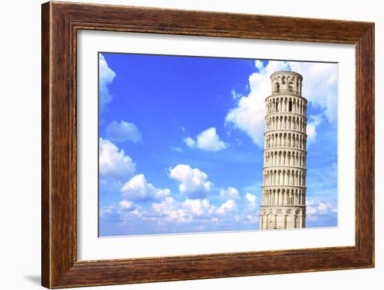 Leaning Tower of Pisa in Italy-frenta-Framed Photographic Print