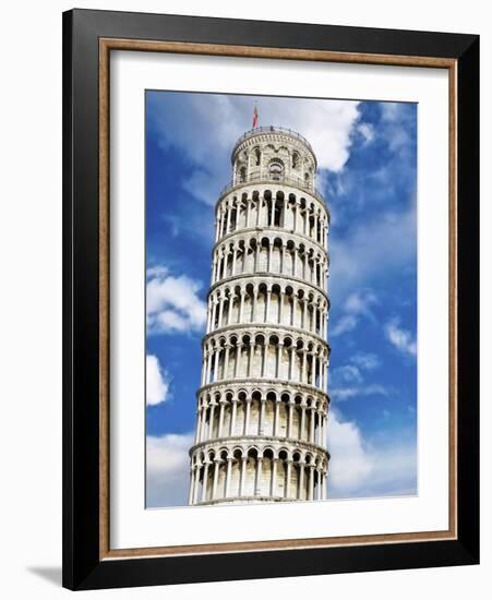 Leaning Tower of Pisa, Pisa, Italy-Miva Stock-Framed Photographic Print