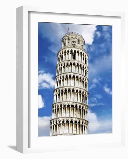 Leaning Tower of Pisa, Pisa, Italy-Miva Stock-Framed Photographic Print