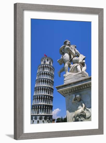 Leaning Tower of Pisa, Pisa, Italy-Hans Peter Merten-Framed Photographic Print