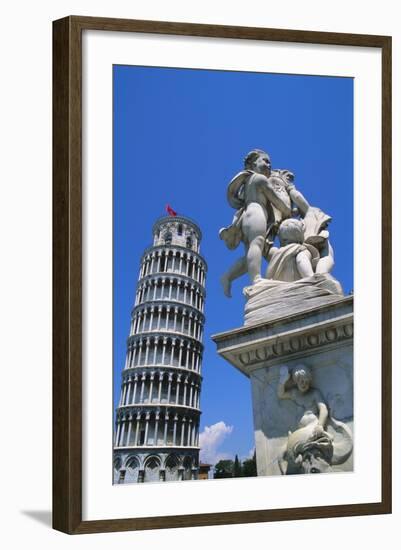 Leaning Tower of Pisa, Pisa, Italy-Hans Peter Merten-Framed Photographic Print