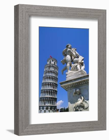 Leaning Tower of Pisa, Pisa, Italy-Hans Peter Merten-Framed Photographic Print