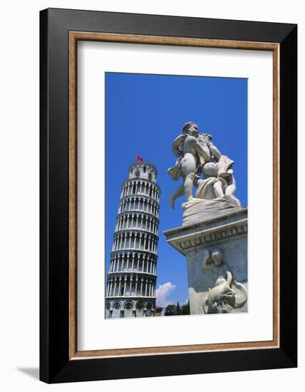 Leaning Tower of Pisa, Pisa, Italy-Hans Peter Merten-Framed Photographic Print