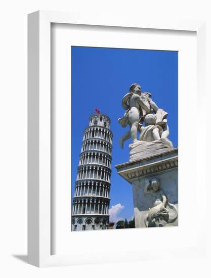 Leaning Tower of Pisa, Pisa, Italy-Hans Peter Merten-Framed Photographic Print