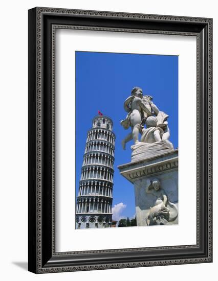 Leaning Tower of Pisa, Pisa, Italy-Hans Peter Merten-Framed Photographic Print