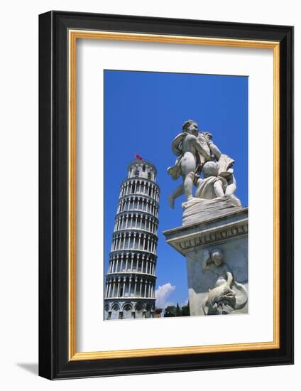 Leaning Tower of Pisa, Pisa, Italy-Hans Peter Merten-Framed Photographic Print