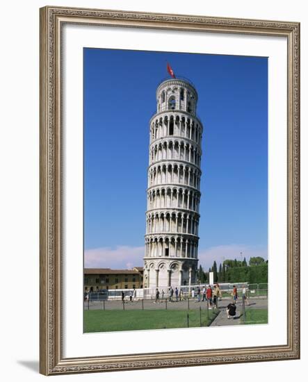 Leaning Tower, Unesco World Heritage Site, Pisa, Tuscany, Italy-Hans Peter Merten-Framed Photographic Print