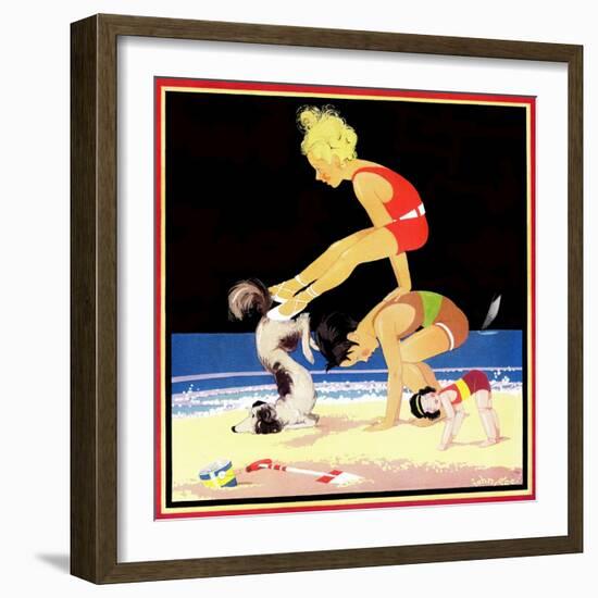 Leap Frog - Child Life-John Gee-Framed Giclee Print