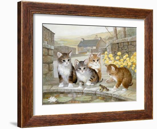 Leap Frog Fun-Ruane Manning-Framed Art Print