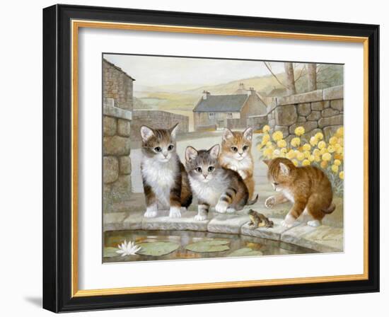 Leap Frog Fun-Ruane Manning-Framed Art Print