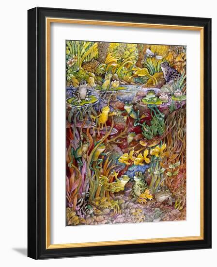 Leap Frog-Bill Bell-Framed Giclee Print