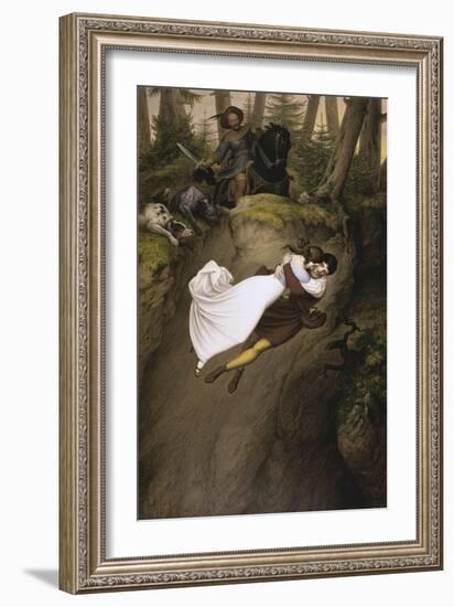 Leap from the Rock-Julius Schnorr von Carolsfeld-Framed Giclee Print