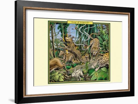 Leap of Leopards-Richard Kelly-Framed Art Print