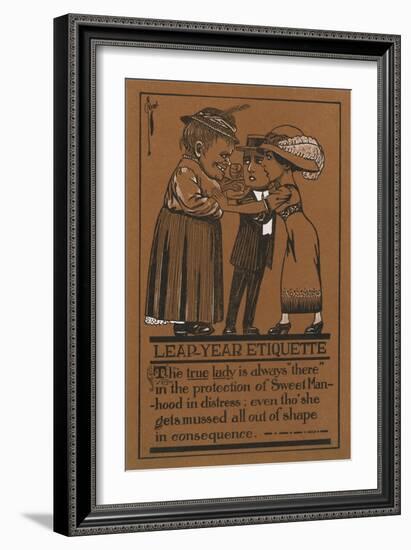 Leap Year Etiquette-null-Framed Premium Giclee Print