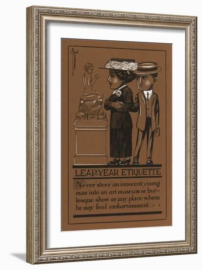 Leap Year Etiquette-null-Framed Premium Giclee Print