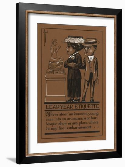 Leap Year Etiquette-null-Framed Premium Giclee Print