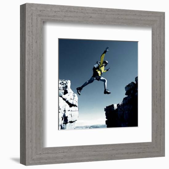 Leap-null-Framed Art Print