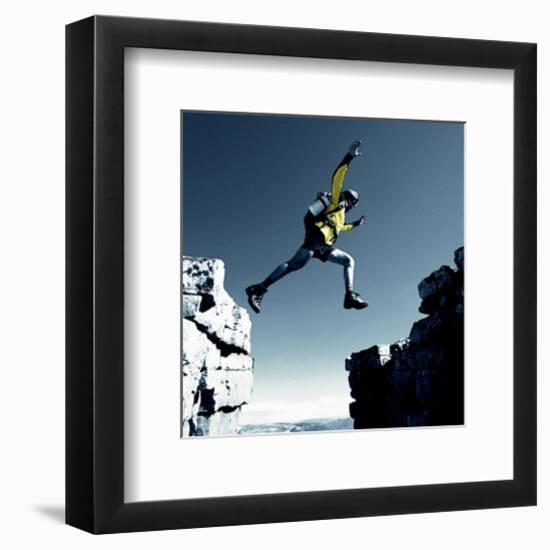 Leap-null-Framed Art Print