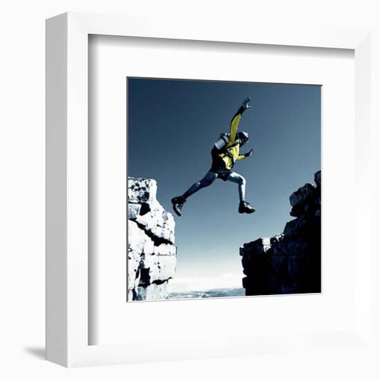 Leap-null-Framed Art Print
