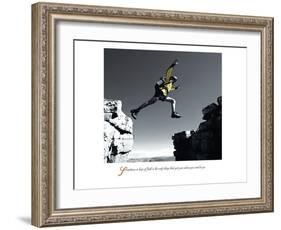 Leap-null-Framed Art Print