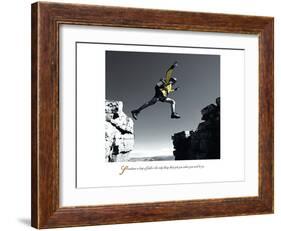 Leap-null-Framed Art Print