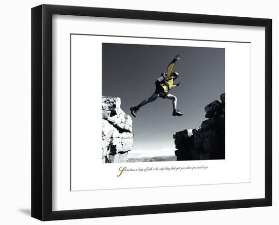 Leap-null-Framed Art Print