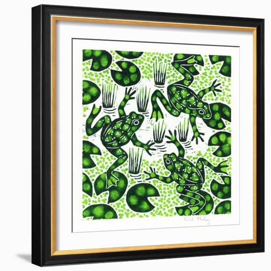 Leaping Frogs, 2003-Nat Morley-Framed Giclee Print