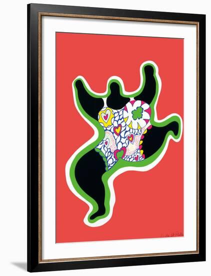 Leaping Nana, part of the series Nana Power, 1970-Niki De Saint Phalle-Framed Art Print