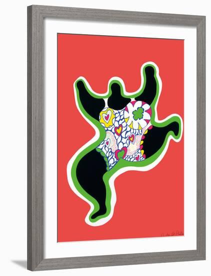 Leaping Nana, part of the series Nana Power, 1970-Niki De Saint Phalle-Framed Art Print